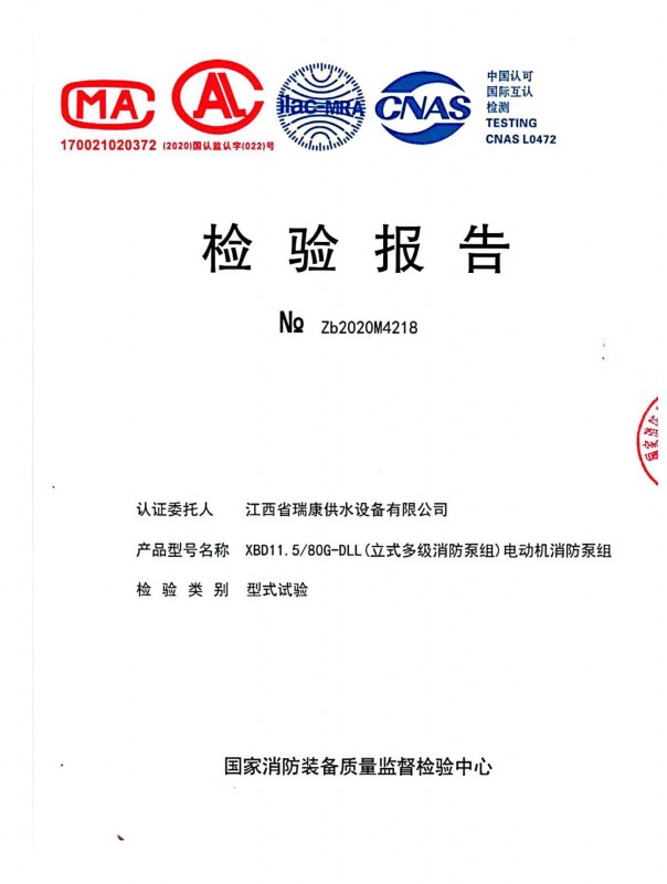 多級檢驗報告